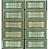 Image 2 : Lot of (10) 1928 $1 Funnyback Silver Certificate Notes