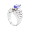 Image 4 : 18KT White Gold 1.95 ctw Tanzanite and Diamond Ring