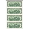 Image 2 : Uncut Sheet of (4) 1995 $2 Federal Reserve Notes Atlanta