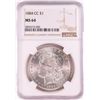 Image 1 : 1884-CC $1 Morgan Silver Dollar Coin NGC MS64