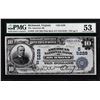 Image 1 : 1902 PB $10 Richmond, VA CH# 5229 National Currency Note PMG About Uncirculated 53