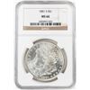 Image 1 : 1881-S $1 Morgan Silver Dollar Coin NGC MS66