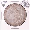 Image 1 : 1878 Strong 7/8TF VAM 41 $1 Morgan Silver Dollar Coin