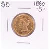 Image 1 : 1880-S $5 Liberty Head Half Eagle Gold Coin