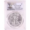 Image 1 : 2016-P $1 American Silver Eagle Coin PCGS Gem BU Struck at the Philadelphia Mint