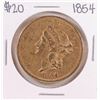 Image 1 : 1854 Type 1 $20 Liberty Head Double Eagle Gold Coin