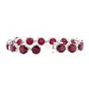Image 3 : 14KT White Gold 63.13 ctw Ruby and Diamond Bracelet