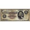 Image 1 : 1886 $5 Silver Dollar Back Silver Certificate Note