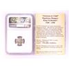 Image 2 : 1557 KB Hungary Denar 'Madonna and Child' Coin NGC AU50 w/ Story Box