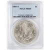 Image 1 : 1881-S $1 Morgan Silver Dollar Coin PCGS MS65