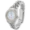 Image 2 : Rolex Ladies Oyster Perpetual Stainless Steel 26mm MOP Diamond Dial Watch