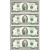 Image 1 : Uncut Sheet of (4) 1995 $2 Federal Reserve Notes Atlanta