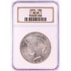 Image 1 : 1925 $1 Peace Silver Dollar Coin NGC MS65