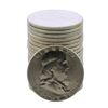 Image 1 : Roll of (20) Brilliant Uncirculated 1963 Franklin Half Dollar Coins