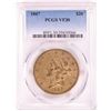 Image 1 : 1867 $20 Liberty Head Double Eagle Gold Coin PCGS VF30