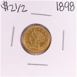 1898 $2 1/2 Liberty Head Quarter Eagle Gold Coin