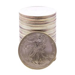 Roll of (20) Brilliant Uncirculated 1997 $1 American Silver Eagle Coins