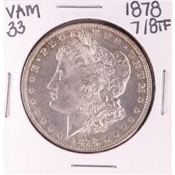 1878 7/8TF VAM 33 $1 Morgan Silver Dollar Coin