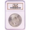 Image 1 : 1923 $1 Peace Silver Dollar Coin NGC MS65