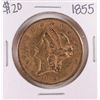 Image 1 : 1855 Type 1 $20 Liberty Head Double Eagle Gold Coin