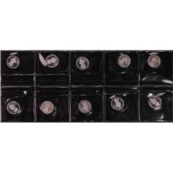 Lot of (10) Disney Mickey & Minnie Mouse Golfer 1/20 oz. .999 Fine Silver Coin Rounds