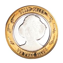 .999 Silver Limited Edition Gunfighters Series Belle Starr Casino Gaming Token