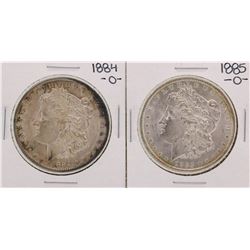 Lot of 1884-O & 1885-O $1 Morgan Silver Dollar Coins