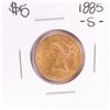 Image 1 : 1885-S $5 Liberty Head Half Eagle Gold Coin