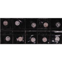 Lot of (10) Disney Mickey & Minnie Mouse Golfer 1/20 oz. .999 Fine Silver Coin Rounds