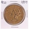 Image 1 : 1854 Type 1 $20 Liberty Head Double Eagle Gold Coin