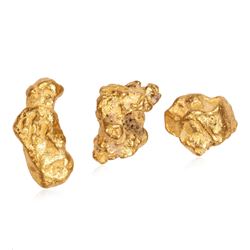 Lot of Australian Gold Nuggets 2.579 grams Total Weight