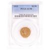 Image 1 : 1915 $2 1/2 Indian Head Quarter Eagle Gold Coin PCGS AU58