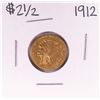 Image 1 : 1912 $2 1/2 Indian Head Quarter Eagle Gold Coin
