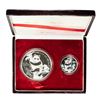 Image 4 : 1987 People's Republic China Silver 2-Piece Proof Panda Set
