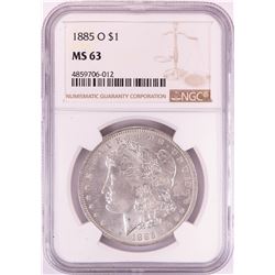 1885-O $1 Morgan Silver Dollar Coin NGC MS63