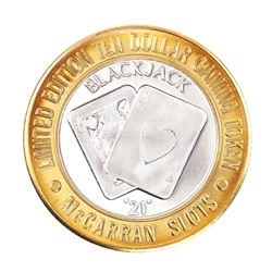 .999 Silver McCarran International Airport Las Vegas, NV $10 Limited Casino Token