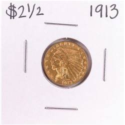 1913 $2 1/2 Indian Head Quarter Eagle Gold Coin