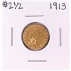Image 1 : 1913 $2 1/2 Indian Head Quarter Eagle Gold Coin