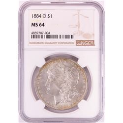 1884-O $1 Morgan Silver Dollar Coin NGC MS63