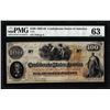 Image 1 : 1862 $100 Confederate States of America Note T-41 PMG Choice Uncirculated 63