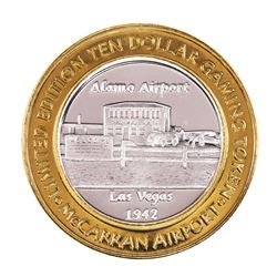 .999 Silver McCarran International Airport Las Vegas, NV $10 Limited Casino Token