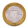 Image 1 : .999 Silver McCarran International Airport Las Vegas, NV $10 Limited Casino Token