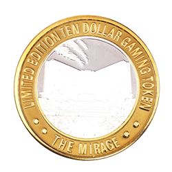 .999 Silver The Mirage Las Vegas, Nevada $10 Limited Edition Casino Gaming Token