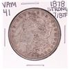 Image 1 : 1878 Strong 7/8TF VAM 41 $1 Morgan Silver Dollar Coin