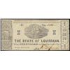 Image 1 : 1864 $1 State of Louisiana Obsolete Note