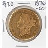 Image 1 : 1876-CC $20 Liberty Head Double Eagle Gold Coin