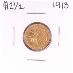 1913 $2 1/2 Indian Head Quarter Eagle Gold Coin