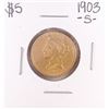 Image 1 : 1903-S $5 Liberty Head Half Eagle Gold Coin