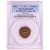 Image 1 : 1863 NY 'Time is Money' Hussey's Locomotive Civil War Token PCGS MS62BN Copper