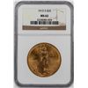 Image 1 : 1915-S $20 St. Gaudens Double Eagle Gold Coin NGC MS62